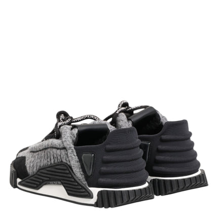 Dolce & Gabbana Black Gray NS1 Low Top Sneakers Shoes