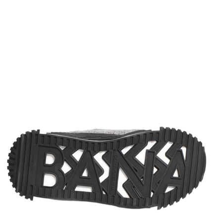 Dolce & Gabbana Black Gray NS1 Low Top Sneakers Shoes