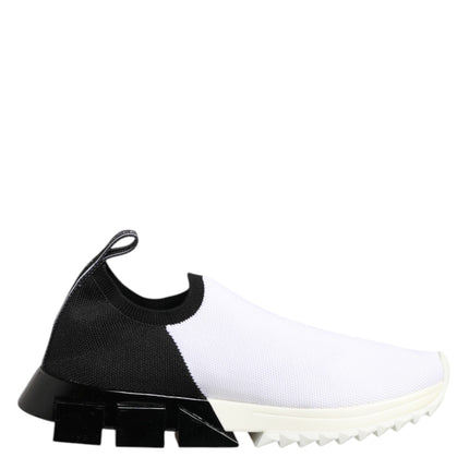 Dolce & Gabbana White Black Low Top Sorrento Sneakers Shoes