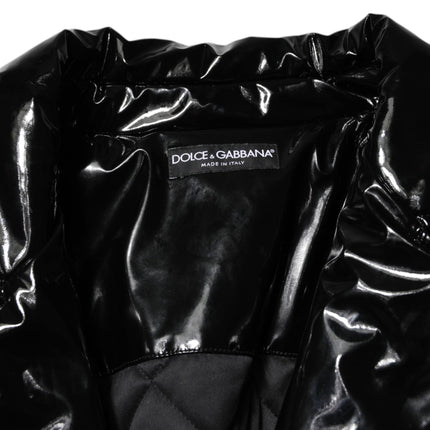 Dolce & Gabbana Polyester Black Quilted Puffer Coat  Jacket