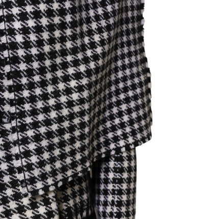 Dolce & Gabbana Multicolor Wool Monochrome Patterned Jacket