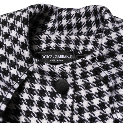 Dolce & Gabbana Multicolor Wool Monochrome Patterned Jacket