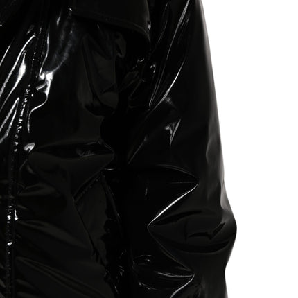 Dolce & Gabbana Black Polyester Quilted Puffer Coat Jacket