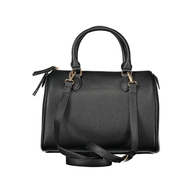 Mario Valentino Black Polyurethane Women's Bag