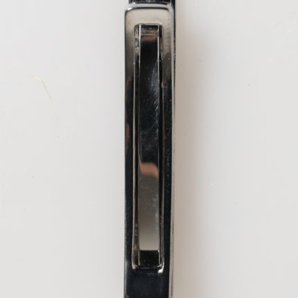 Dolce & Gabbana Silver Tone Brass Logo Branded Men Accessory Tie Clip Bar