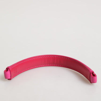 Dolce & Gabbana Pink Embellished Leather Bag Handle Women Shoulder Strap