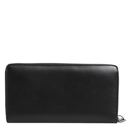 Dolce & Gabbana Black Brown Exotic Leather Men Continental Clutch Wallet