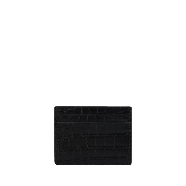 Saint Laurent Black Calf Leather Bos Taurus Wallet