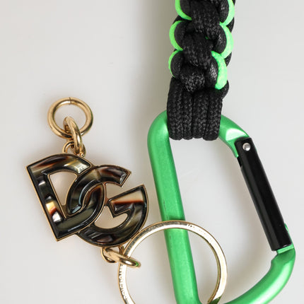 Dolce & Gabbana Multicolor Polyester Tape String DG Logo Keychain Keyring