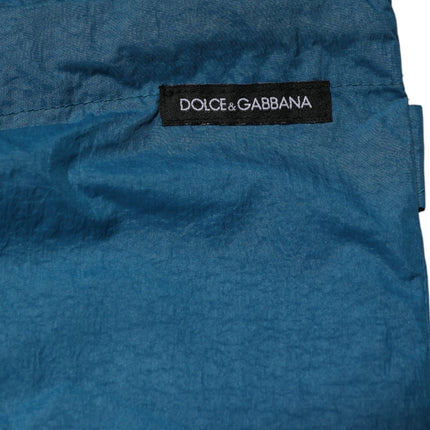 Dolce & Gabbana Blue Logo Waistband Beachwear Shorts Swimwear