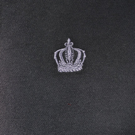 Dolce & Gabbana Gray Cotton Crown Collared Men Polo T-shirt