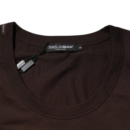 Dolce & Gabbana Brown Cotton Sleeveless Underwear Men Tank Top
