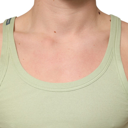 Dolce & Gabbana Light Green Tank Sleeveless Men Men T-shirt