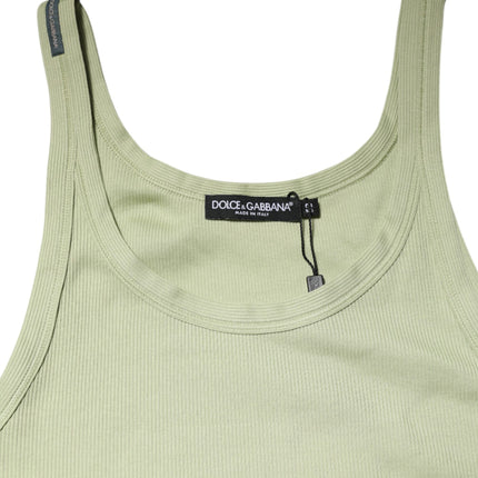 Dolce & Gabbana Light Green Tank Sleeveless Men Men T-shirt