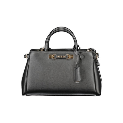 Guess Jeans Nero Poliuretano Women Handbag