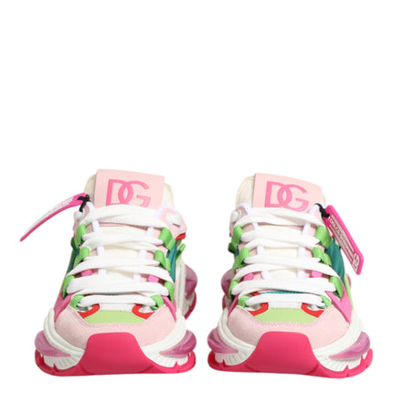 Dolce & Gabbana Multicolor Leather Airmaster Low Top Sneaker Shoes
