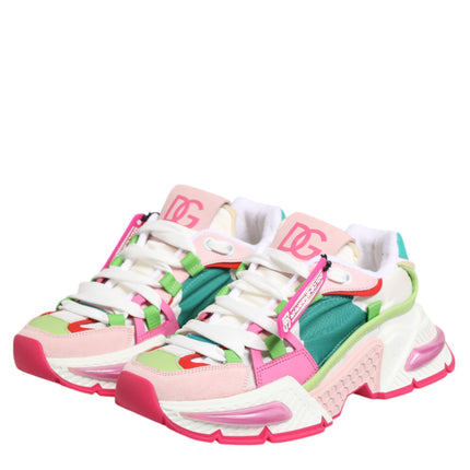 Dolce & Gabbana Multicolor Leather Airmaster Low Top Sneaker Shoes
