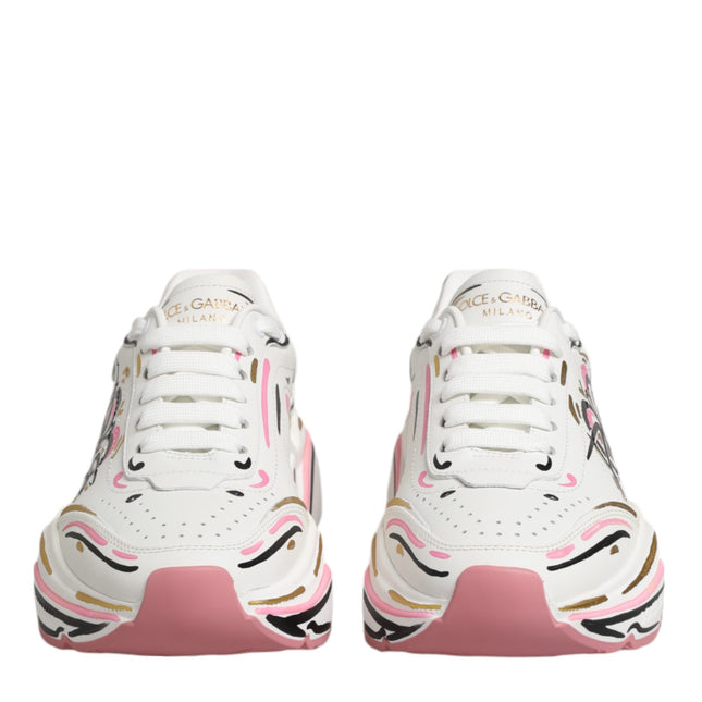 Dolce & Gabbana Multicolor Hand Painted DAYMASTER Sneaker Shoes