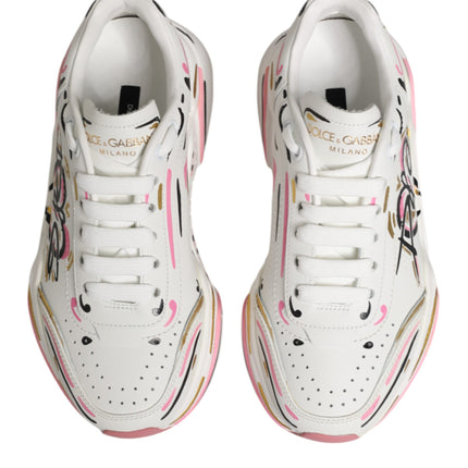 Dolce & Gabbana Multicolor Hand Painted DAYMASTER Sneaker Shoes