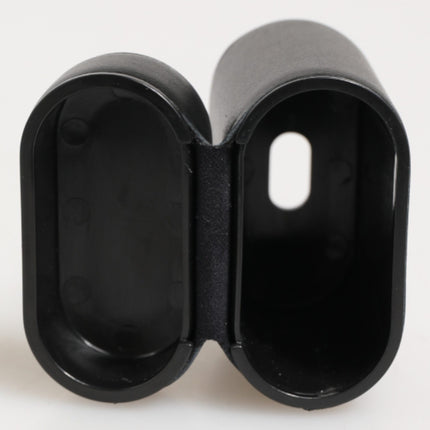Dolce & Gabbana Black Calfskin Leather Logo Print Flip Holder Airpods Case