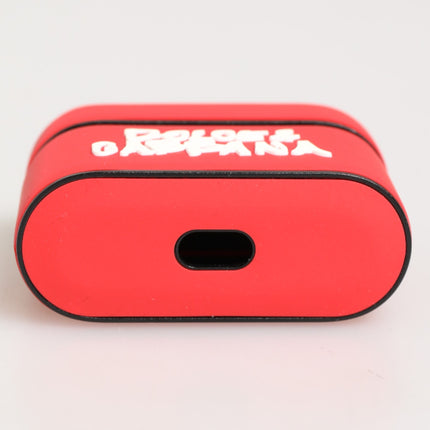 Dolce & Gabbana Red PVC DG Logo Embossed Men Flip Holder  Airpods Case