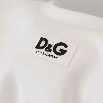 Dolce & Gabbana White Cotton Corset Stretch Top  T-shirt
