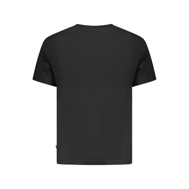 Guess Jeans Black Cotton Men T-Shirt