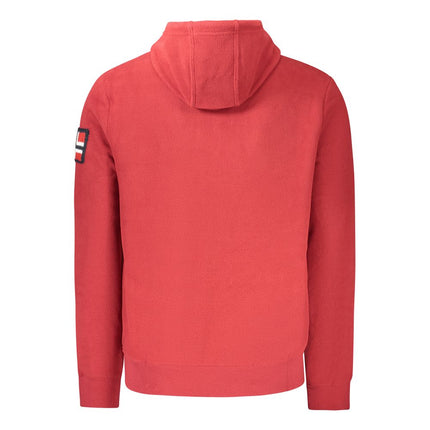 Norway 1963 Red Polyester Men's Hooded Sweatshirt