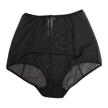 Dolce & Gabbana Black High Waist Mesh Sheer Shapewear Underwear