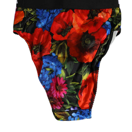 Dolce & Gabbana Multicolor Floral Print High Waist Panty Underwear