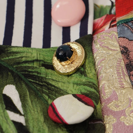 Dolce & Gabbana Multicolor Patchwork A-line Polyester Skirt