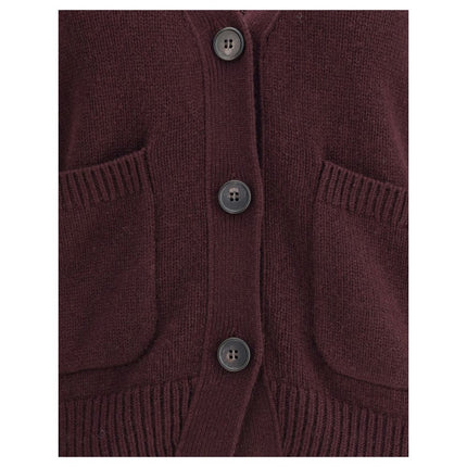 Lisa Yang Purple Cashmere Cardigan