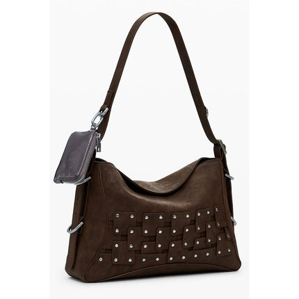 Desigual Marrone Poliuretano Women Handbag