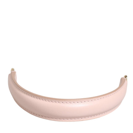Dolce & Gabbana Strap Pink Leather Gold Tone Big Bag Handle Shoulder Strap