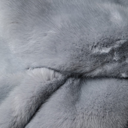 Dolce & Gabbana Powder Blue Mink Fur Neck Warmer Scarf
