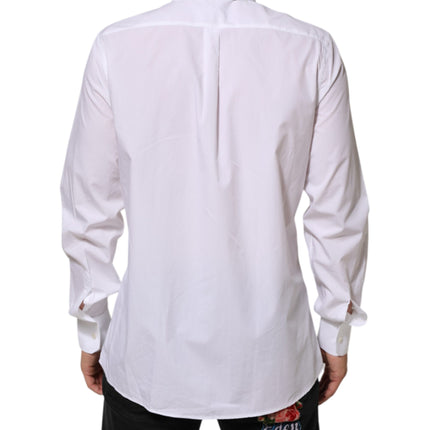 Dolce & Gabbana White Cotton MARTINI Men Formal Dress Shirt