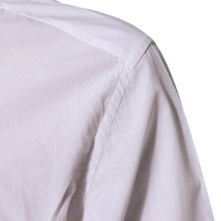 Dolce & Gabbana White Cotton MARTINI Men Formal Dress Shirt