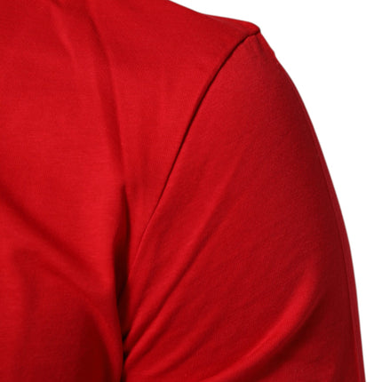 Dolce & Gabbana Red Goodluck 2023 Cotton Crew Neck T-shirt