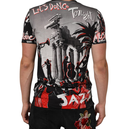 Dolce & Gabbana Multicolor Agrigento Dance Jazz Music Print T-shirt