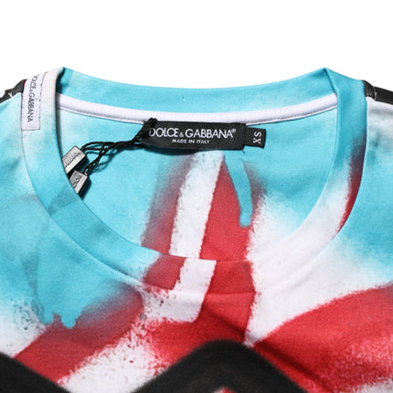 Dolce & Gabbana White Graffiti Crew Neck Short Sleeves T-shirt