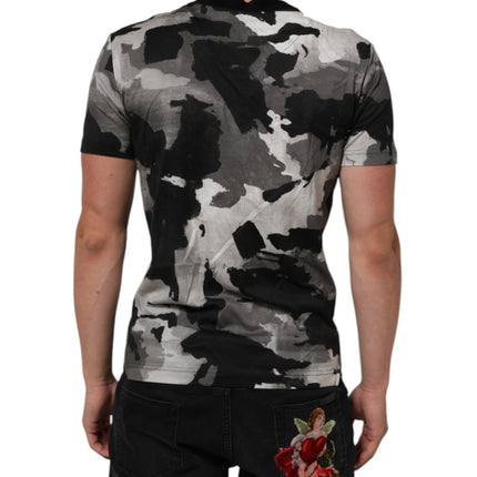 Dolce & Gabbana Multicolor Camouflage Men Short Sleeves T-shirt