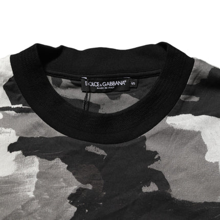 Dolce & Gabbana Multicolor Camouflage Men Short Sleeves T-shirt