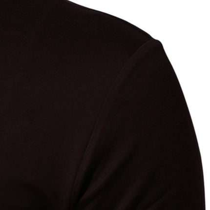 Dolce & Gabbana Brown Logo Plaque Cotton Crew Neck T-shirt