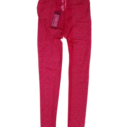 Dolce & Gabbana Fuchsia Nylon Logo Lace Leggings Pants Underwear