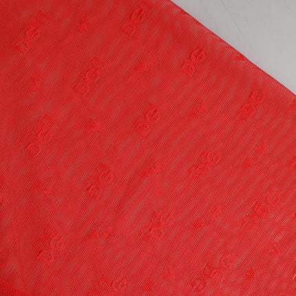 Dolce & Gabbana Red Logo Lace Tight Midi Trousers Underwear