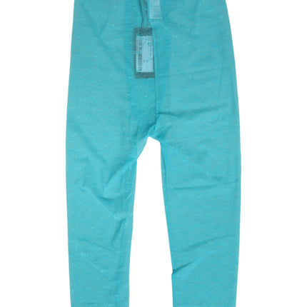 Dolce & Gabbana Light Blue Logo Lace Tight Midi Trouser  Underwear