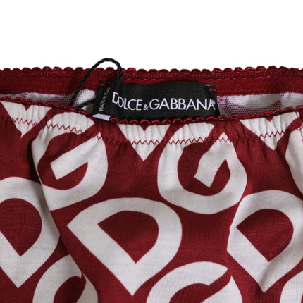 Dolce & Gabbana Bordeaux DG Logo Slip Bottom Brief Underwear