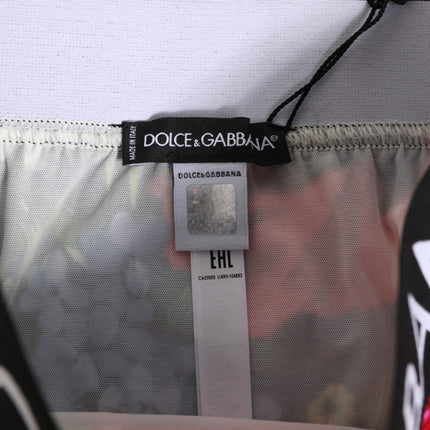 Dolce & Gabbana Multicolor Floral Print High Waist Panty Underwear