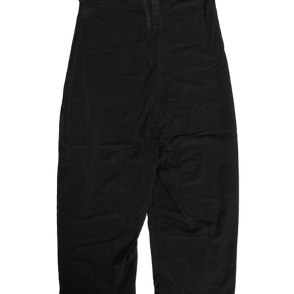 Dolce & Gabbana Black High Waist Tight Midi Trouser Underwear