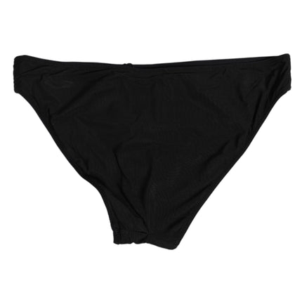 Dolce & Gabbana Black Nylon Stretch Slip Brief Women Underwear